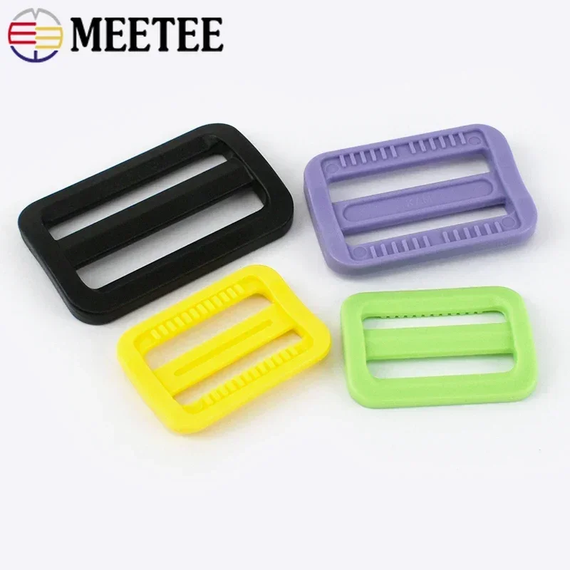 배낭 스트랩용 플라스틱 링 버클, 트라이 글라이드 슬라이더 후크, 야외 웨빙 개 걸쇠 걸이, DIY 액세서리, 25mm, 32mm, 38mm, 50 개