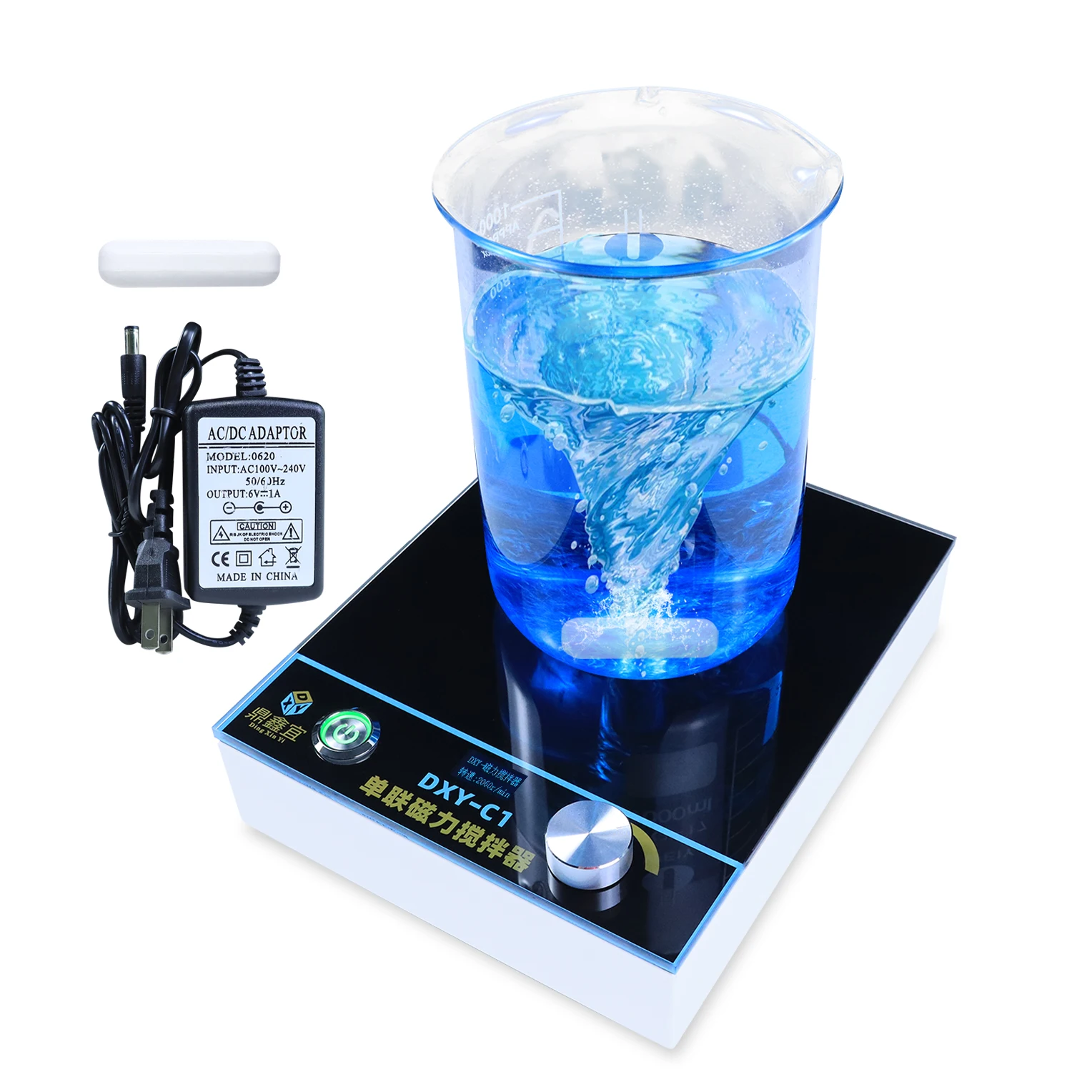 DXY 2000ml 유리판 자석 교반기 실험실 믹서, 교반 막대 220V 110V 포함