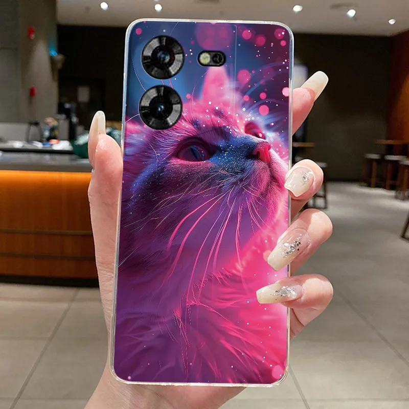 Aesthetic Cute Cat Soft Transparent Silicone Phone Case