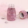 5ml Sparkling Rhinestone Essential Oil Lotion Split Bottle Portable Dropper Glass Jar Mini Sample Empty Reusable Storage Bottle 4