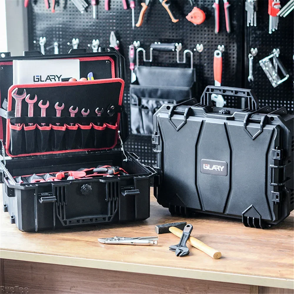 Large Capacity Tool Box with Wheels Safety Instrument Toolboxs Waterproof Shockproof Toolbox Electrician Tools Case Hardcase 2