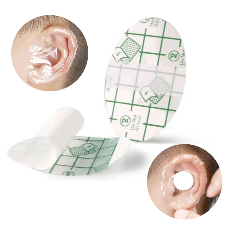 60 Pcs Ear Covers Waterproof Baby Shower Swimming Ear Stickers Newborn Ear  Plugs Kids Disposable Ear Tape Ear Protectors Showering Surfing Snorkeling