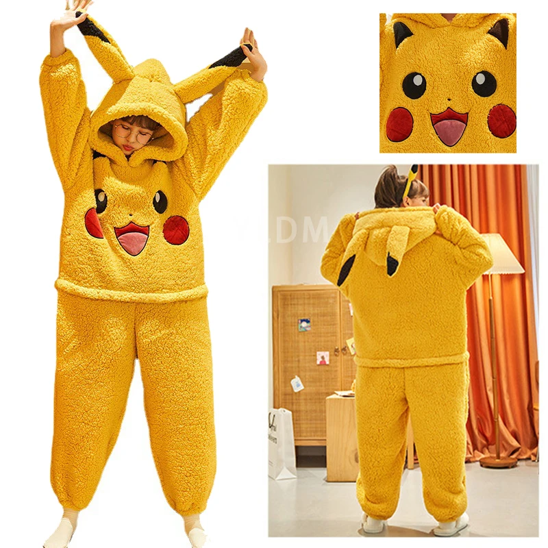 Compre Fantasia de cosplay de Pikachu Charmander Kigurumi unissex adulto  pijama animal macacão roupa de dormir barato — frete grátis, avaliações  reais com fotos — Joom