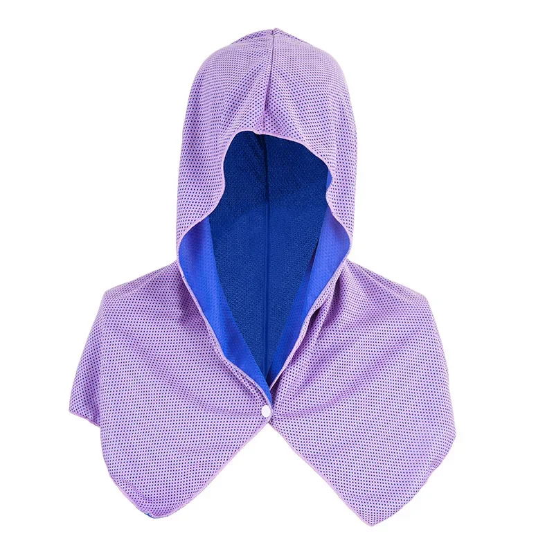 U-shaped Hoodie Cooling Towel Beach Camping Gym Sun Protection Quick Drying Cloth for Men and Women