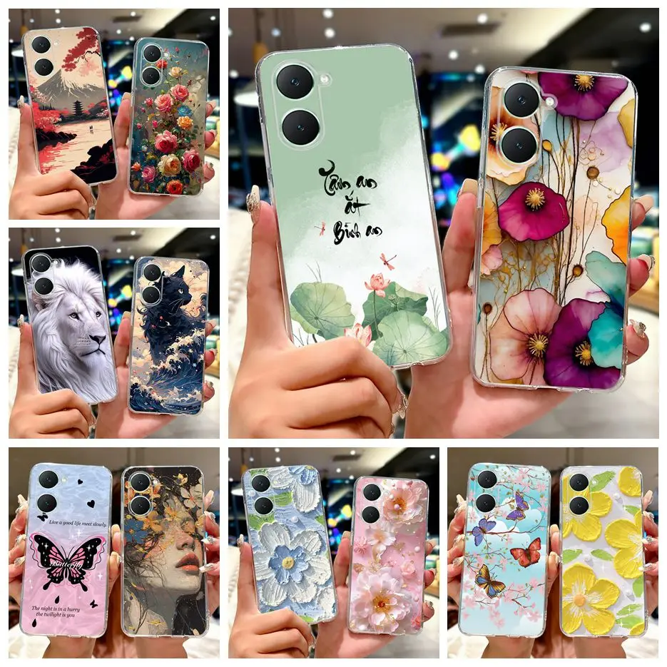 Fashionable Painted Soft Silicone Phone Case - Artistic Design Series