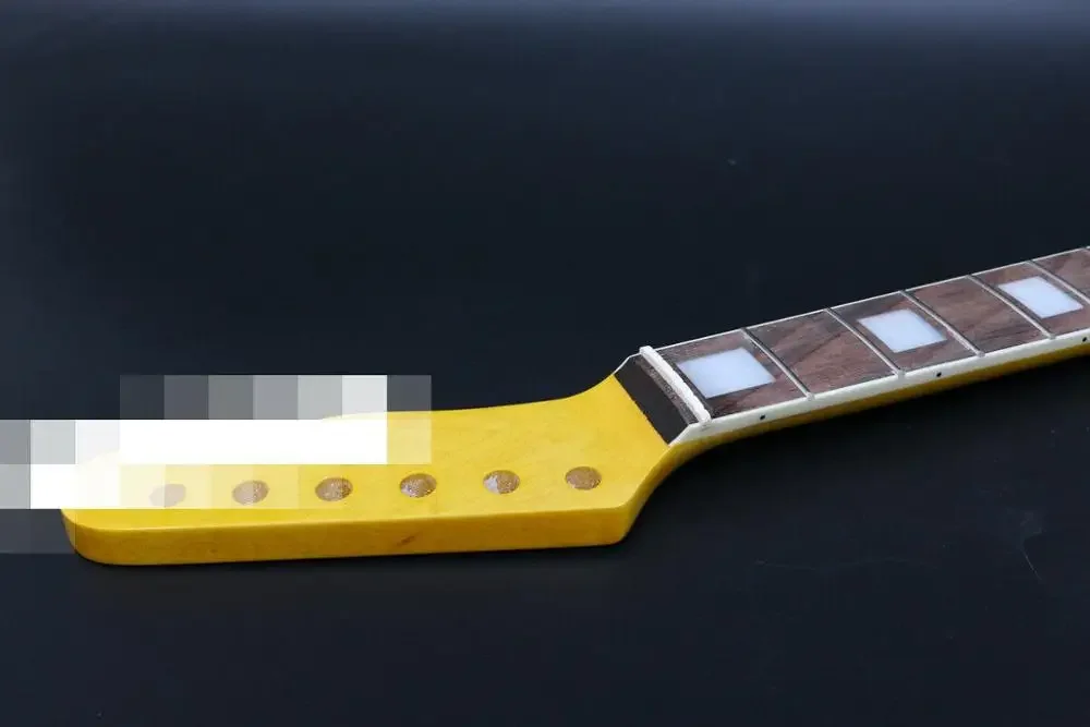 s12-yellow-guitar-neck-22fret-255inch-rosewood-fretboard-dot-inlay-diy-guitar