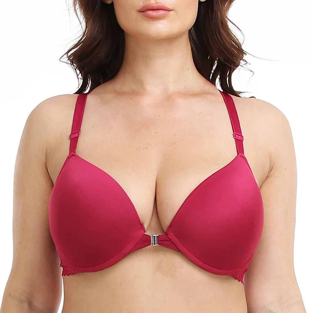 Front Closure Brassiere Plus Size Womens Back Bra Lager Bosom Sexy Lingerie BH Top Underwear C D E Cup 4