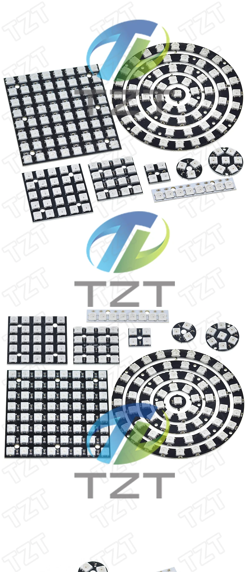 4 8 12 16 kanal WS2812 WS2812B WS 2811 5050 RGB LED Lampe Panel Modul 5V 1Bit 4Bit 8Bit 12Bit 16Bit 24Bit Regenbogen LED Präzise – Detail 4
