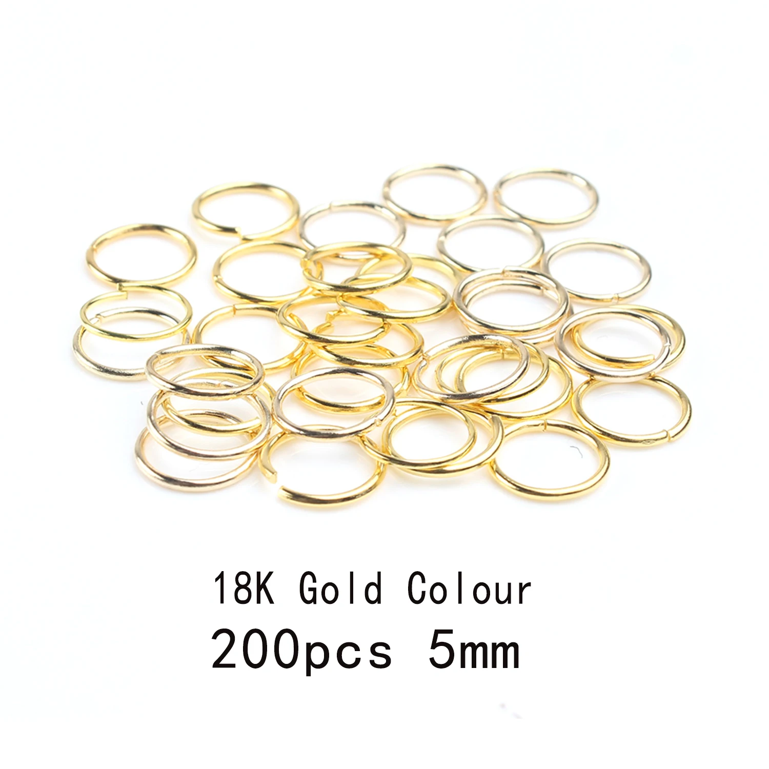 3-12mm Gold Silber Kupferfarbene Spaltringe Verbinder Schleifen Offene Biegeringe Metall Für Diy Schmuckherstellung Zubehör – Detail 15