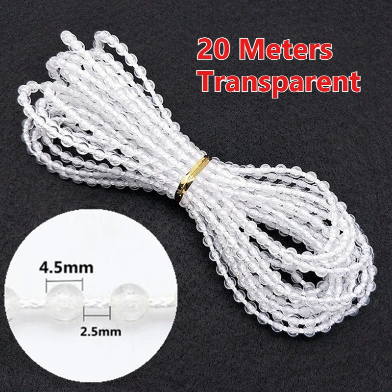 Adjustable Length Beaded Pull Cord for Roller Blinds and Roman Shades