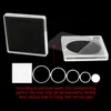 20PCS Acrylic Square Coin Holder Capsules Container Coin Transparent Gaine Small Round Coin Protection Box Display 20mm-40mm 4