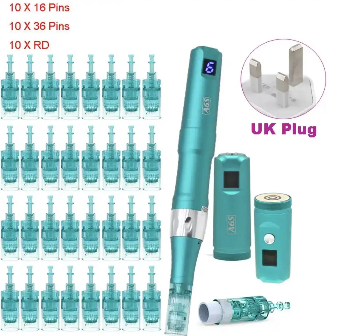 Dr pen ultima a6s elektrisk microneedling dermapen för hudvård_voghion.com