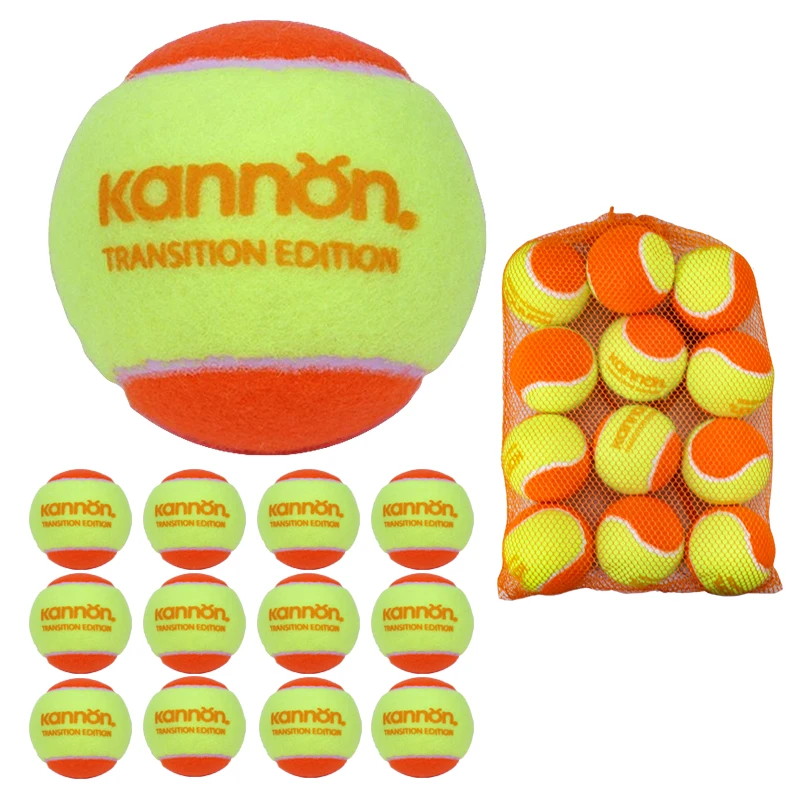 

12Pcs Tennis Balls Orange for Kids KANN 50% Low Pressure Tenis Children Paddle Beach Tennis Balls Bola Beach Tennis