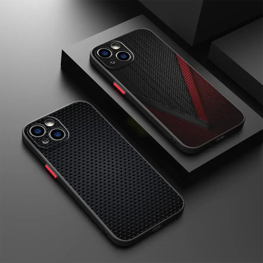 Rückseitige Handyhülle für iPhone 15 Plus 11 17 16 Pro Max XS 16e 12 14 13 Mini 17 Air Carbon Fiber