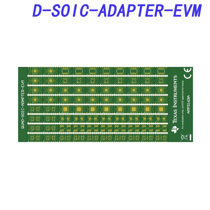 

D-SOIC-ADAPTER-EVM Amplifier IC Development Tools Unpopulated evaluation module for operational amplifier and comparator surface