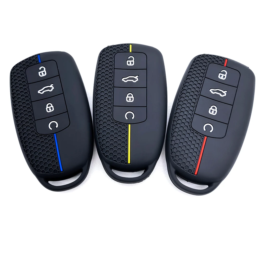 Premium 100% Silicone Car Key Cover - Luxury Key Holder Accessory