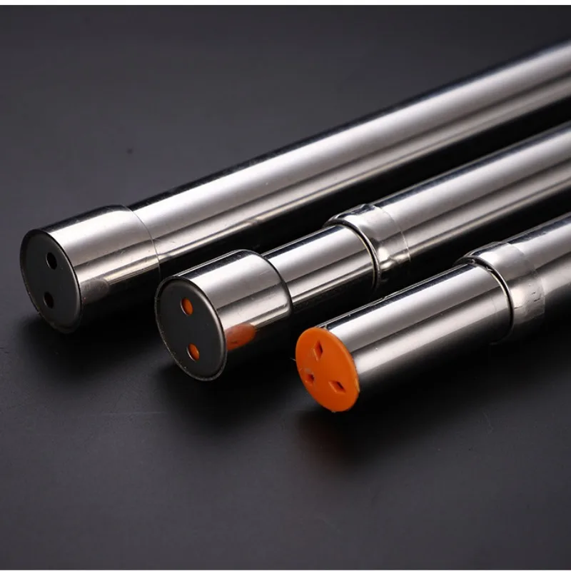 Wardrobe Hanging Rod Stainless Steel Telescopic Thickened Hanging Support Accessory Retractable Clothes Drying Rod