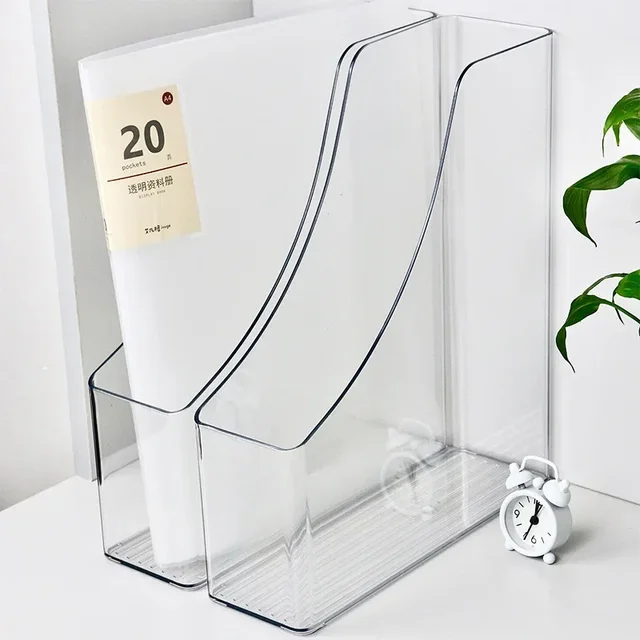 Clear Plastic Desk Magazine & File Organizer 4