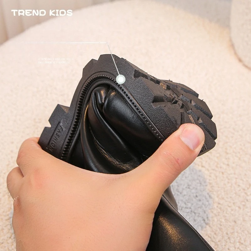 Girls Thermal Mid Calf Boots Winter School Shoes