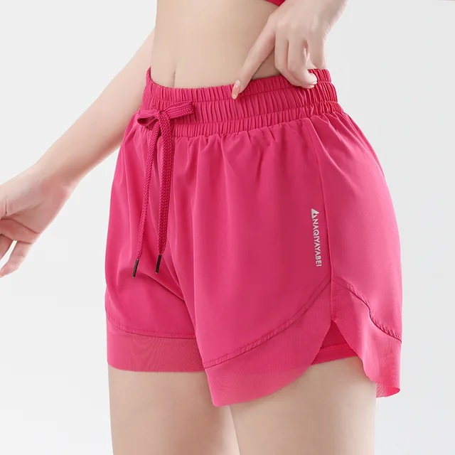 Pantalones cortos de gimnasio con bolsillo para mujer, mallas de cintura alta, pantalones de yoga para fitness, levantamiento de cadera - Imagen 3