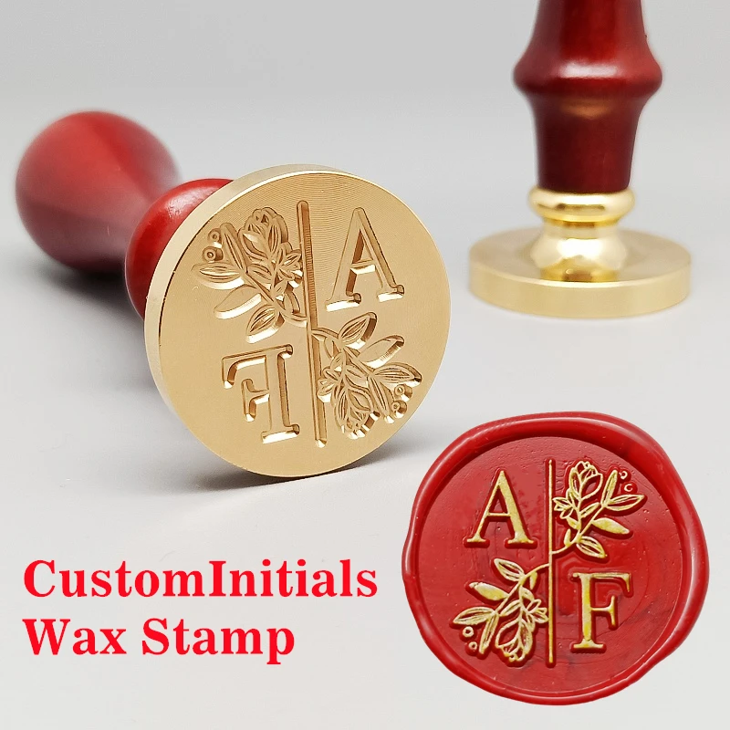 Wax Seal Stamp Personalized Wedding Wax Seal Stamp 2 Initials Wedding Sealing Wax Stamp Invitation Seal