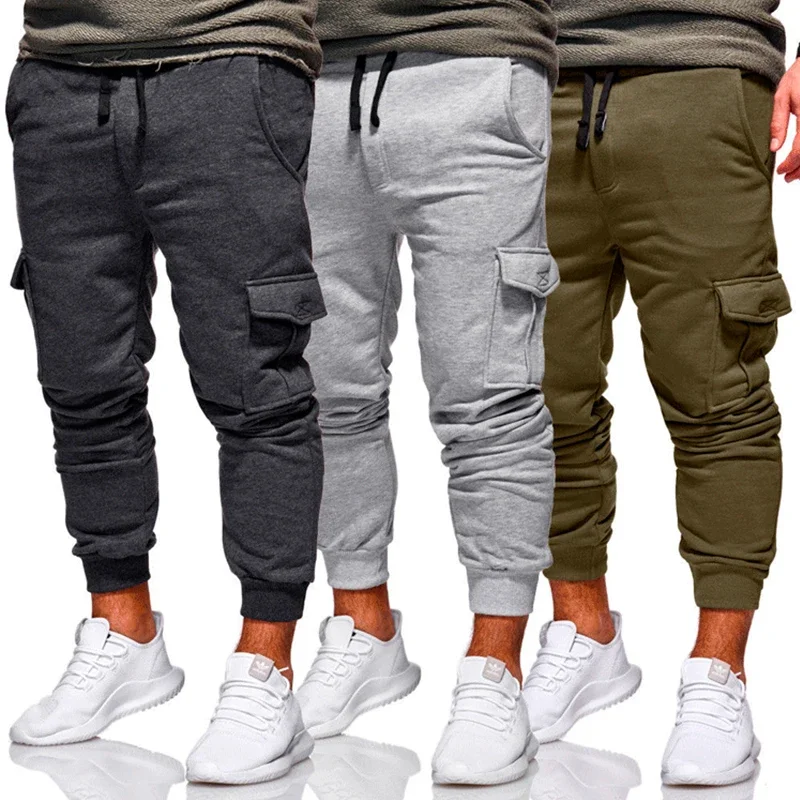Description Picture 4 of itemNew Men Breathable Slim Casual Pants Muscle Fitness Sports Trousers Bottoms Male Running Training Leggings Jogging Trackpan