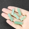 2pcs Aventurine Jade Double Hole Cylindrical Buttons Natural Material Primary Color Button DIY Knitwear Garment Fasten Accessory 2