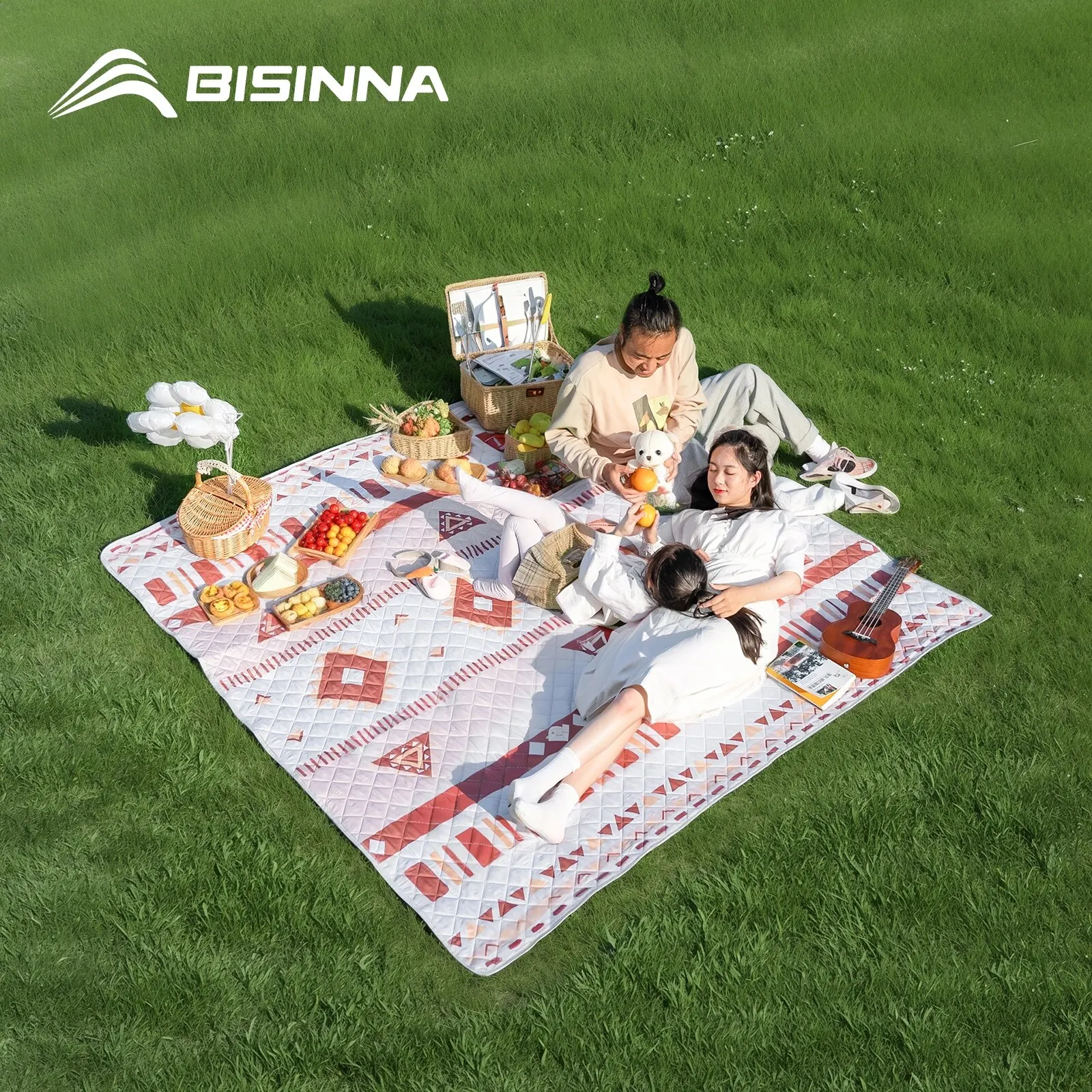 Camping Mat BISINNA Ultrasonic Technology Outdoor Folding Portable Thick Machine Washable Home Park