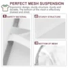 Drying Rack Clothes Laundry Sweater Dryer Hanging Mesh Clothing Foldable Net Flat Folding Racks Dry Indoor Socks Basket Cloth 6