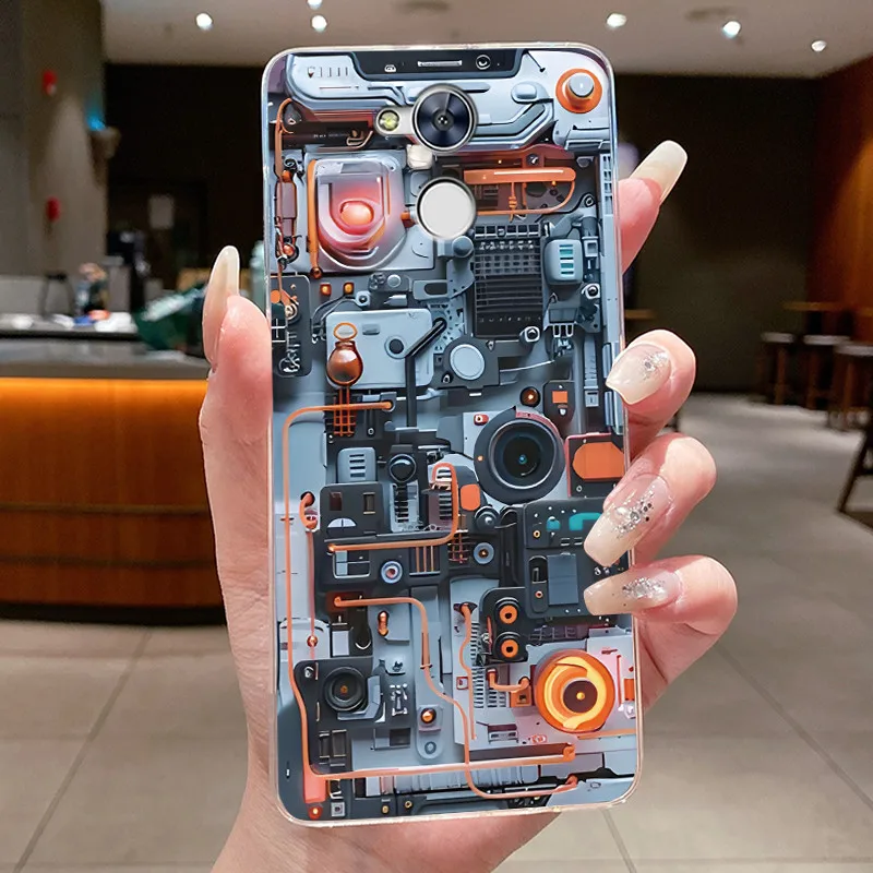 Shockproof Clear TPU Phone Case with Unique Rabbit Lamp and Puppy Design