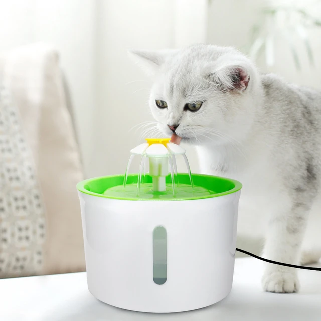 Fuente de agua automática para gatos con Sensor, dispensador de agua para  mascotas, tazón de agua para interiores - AliExpress