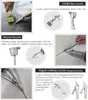 220V 1600W Plastic Integrated Welders 21pcs Hot Air Welding Torch Kit with Speed Nozzles Pe Roller PVC Plastic 20℃ - 600℃ 5