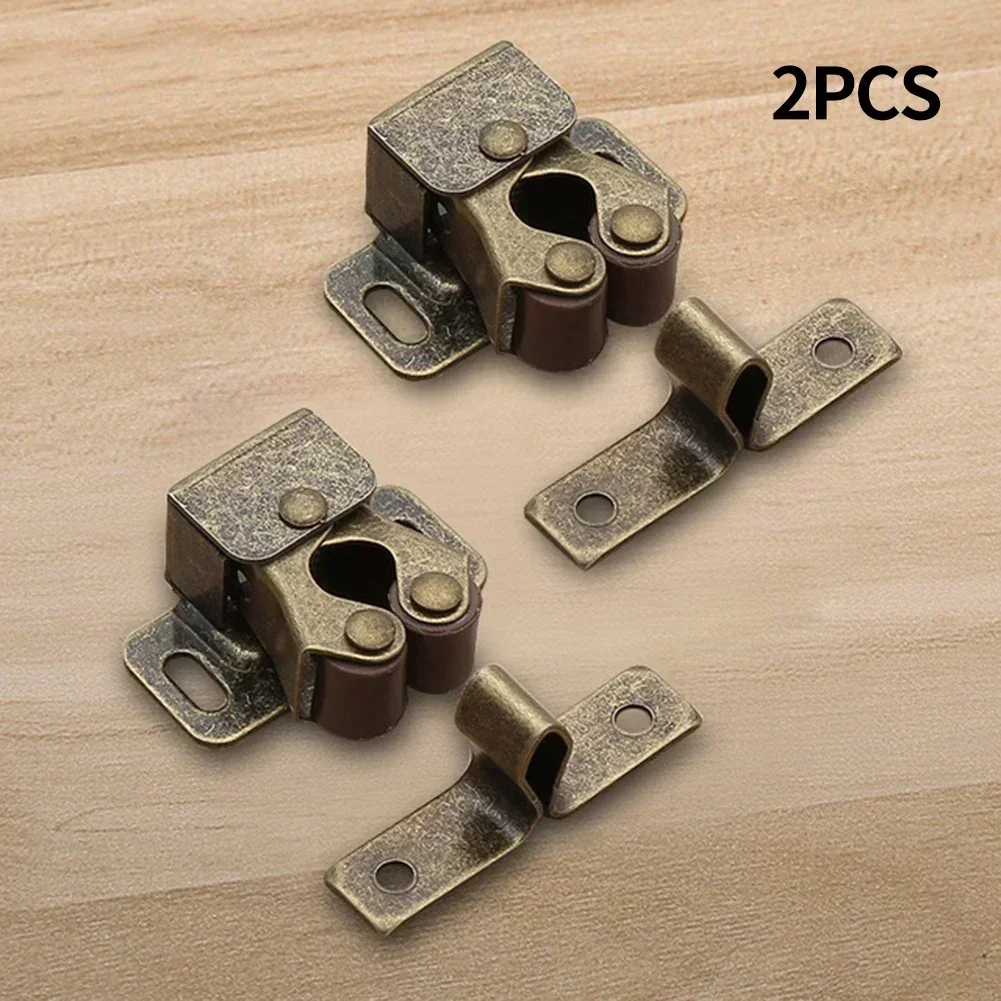 ZZHXSM 4pcs Cabinet Door Bead Roller Catch – Spring Clip Buckle Lock For Drawers & Cupboards