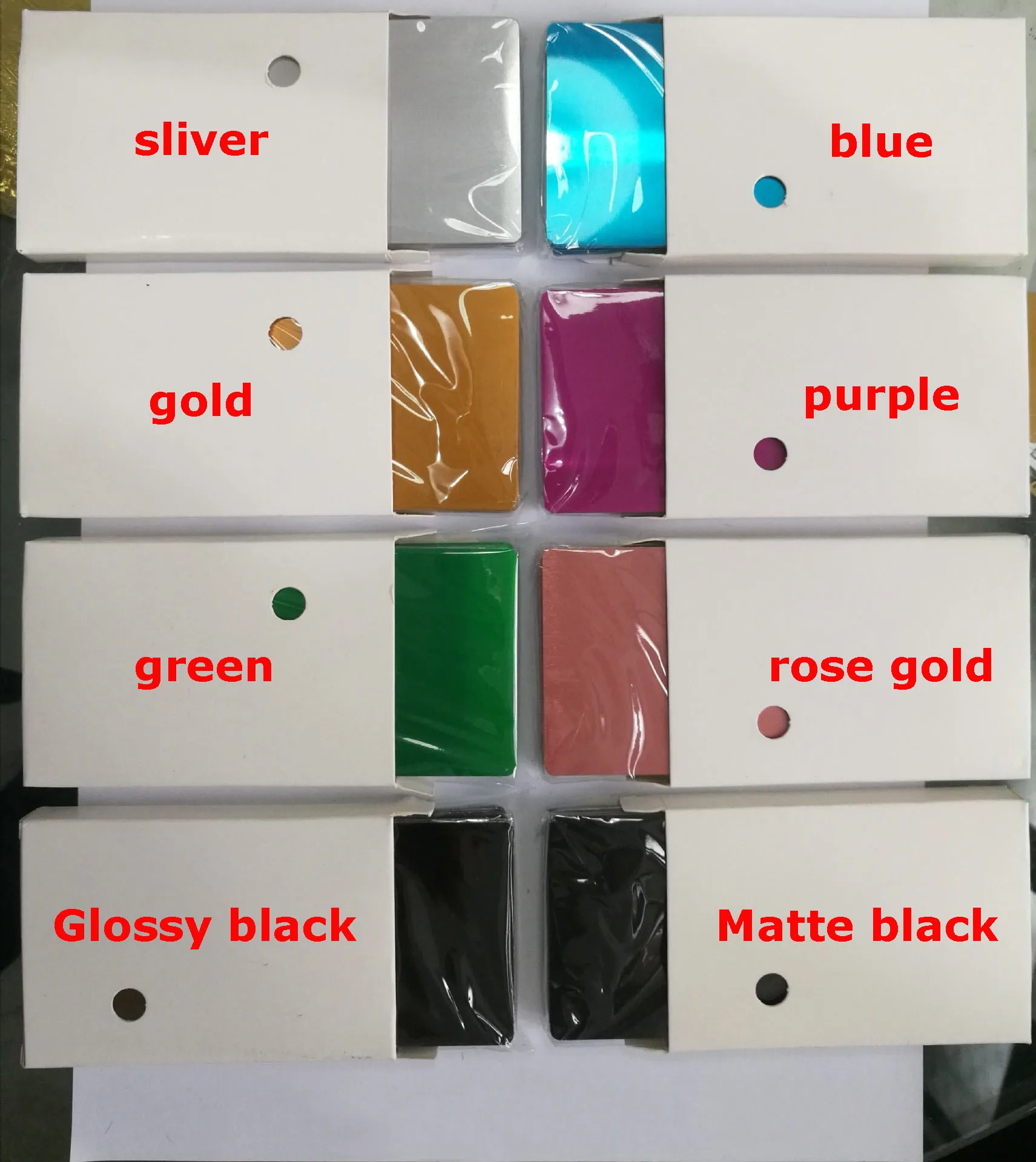 50 Pcs Blank Metal Business Card 0.2mm Thickness Aluminum Alloy Blanks Card DIY Laser Printing