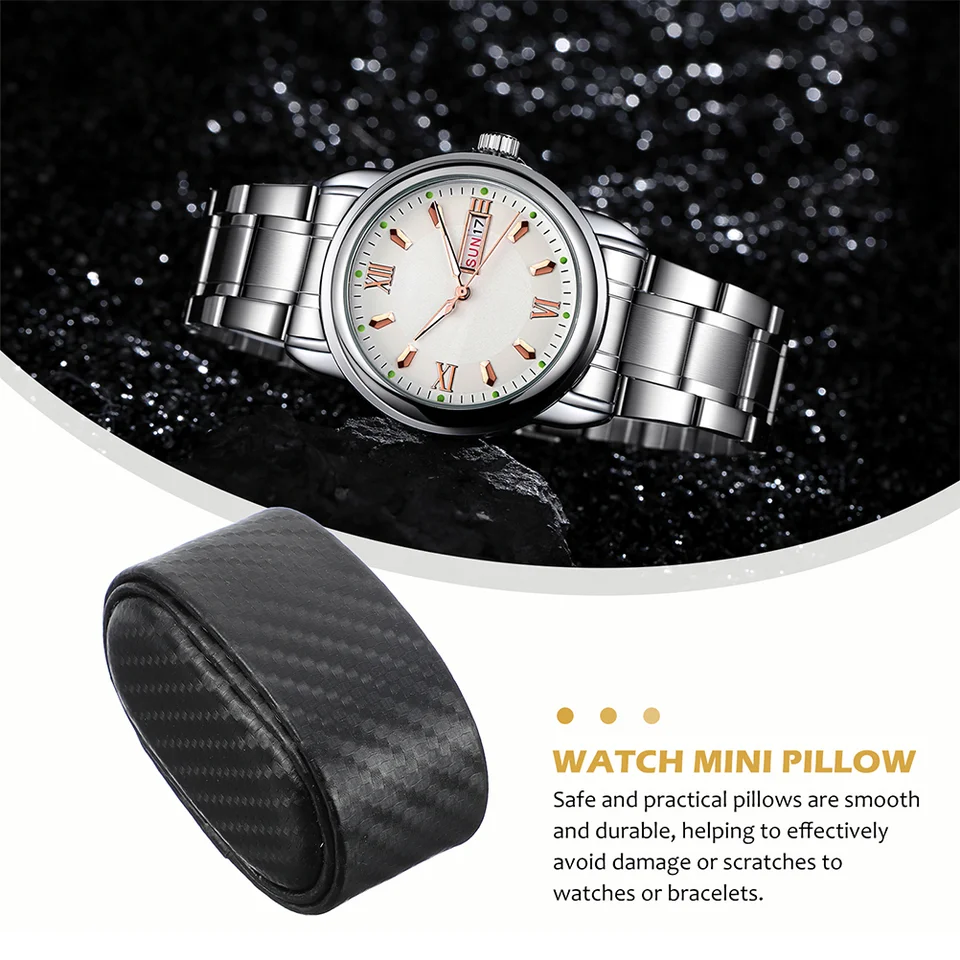 6 Coussins Présentation Montre – Oreiller Velours Noir 6,8x4,5x3 Cm – Pour Bijoux Et Rangement - 7
