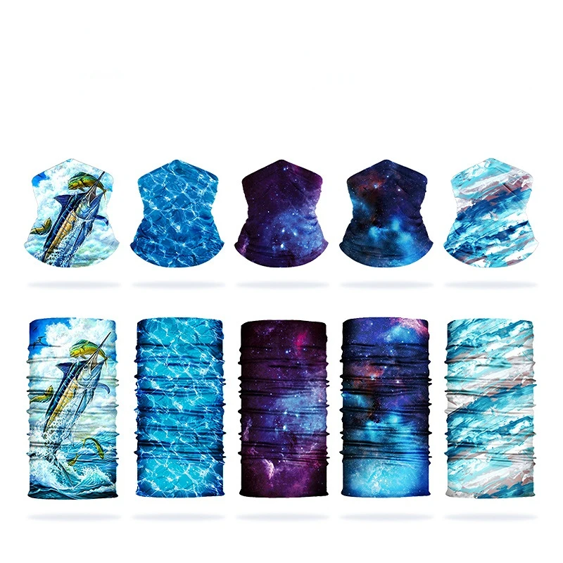 

2023New Seamless High Elastic Ice Silk Series Cycling Sunscreen Sports Outdoor Windproof Magic Bandana Camping Dustproof Bandana