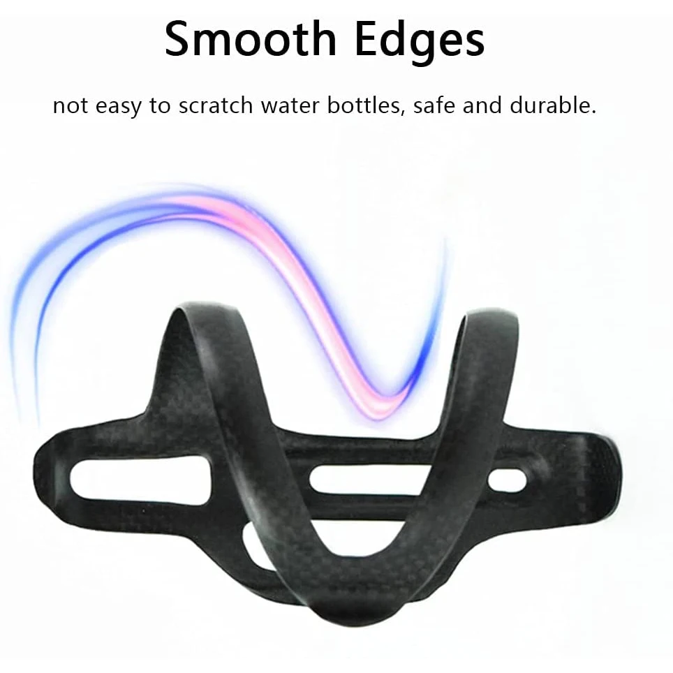 Ultra Light Full Carbon Fiber Bicycle Water Bottle Cage Bike Drink Holder Lightweight for MTB Mountain Bike Road Cycling