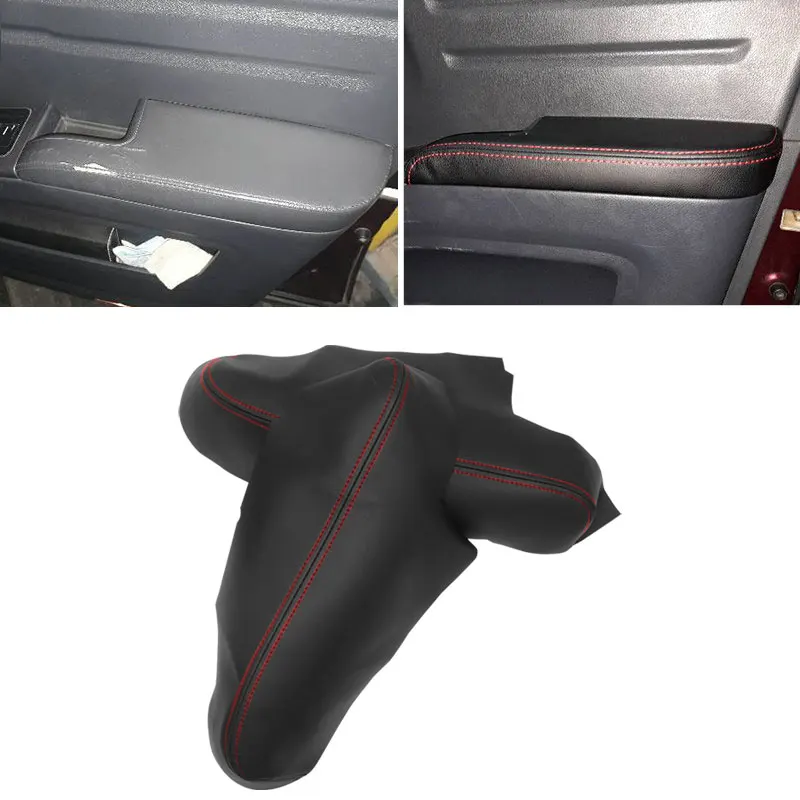 2pcs Soft Leather Front Door Armrest Cover For Honda Ridgeline 2009