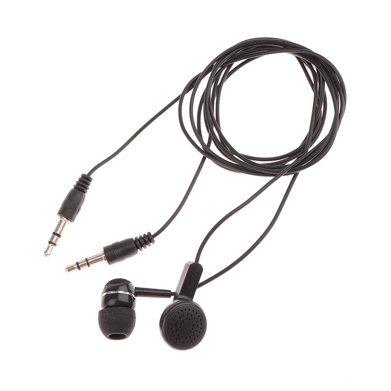 1Pc Earpiece 3.5mm Plug Single Headset Headphone Earphone for Laptop PC Headset