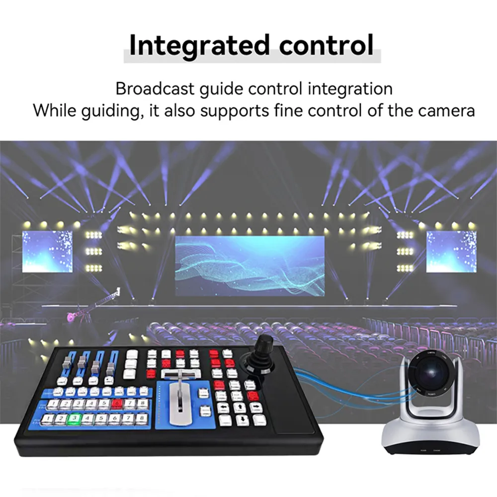 Vmix Broadcast Multi Format Data Video Audio Mixer Switcher PTZ Keyboard Controller Blackmagic Vmix Switcher for New Media Live