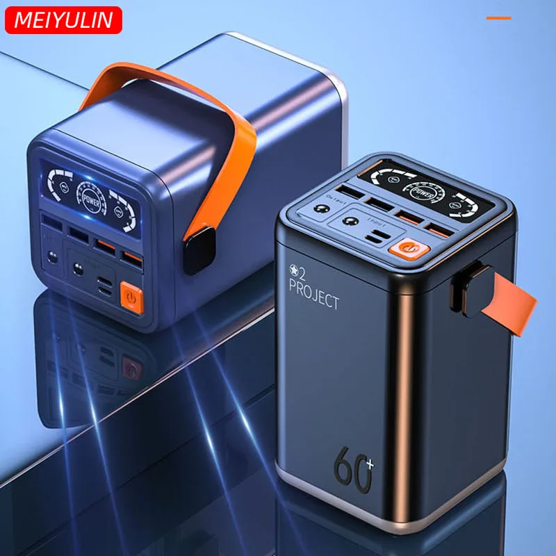 

60000mAh Portable Emergency Power Supply Station 65W Fast Charging Outdoor Spare Battery Powerbank For IPhone Xiaomi IPad Laptop