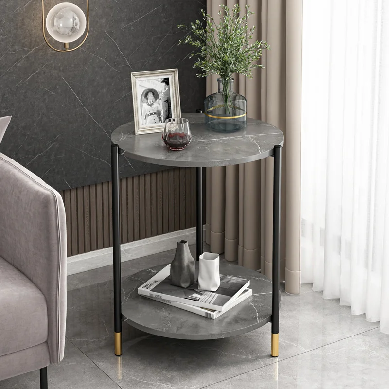 

Italian Slate Color Coffee Table Small Apartment Home Living Room Center Table Simple Modern Side Few Light Luxury Sweet Table