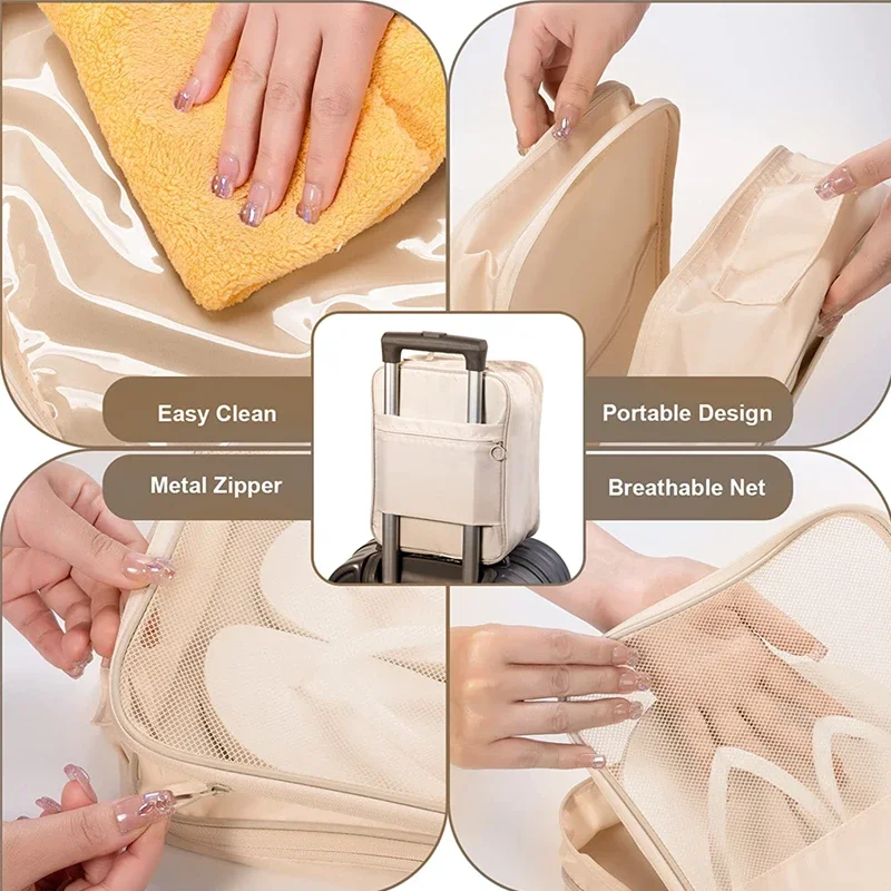 Description Picture 6 of itemPortable Shoe Bag Travel Storage Pouch Organizers Luggage Clothes Makeup Storage Suitcases Travel Shoe Storage Bag Sorting Pouch