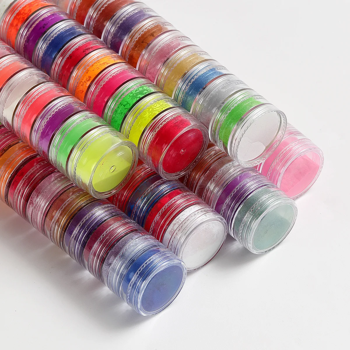 Pearlescent Powder Resin Pigment 12 Colors/Set Mica Mineral Powder Dye DIY Epoxy Resin Jewelry Making Nail Art Decor Luminous