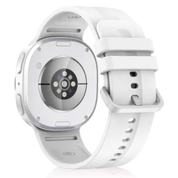 Enhanced Silicone Sports Watch Band - Universal Fit, 22mm Strap for Classic and Modern Smartwatches (White)