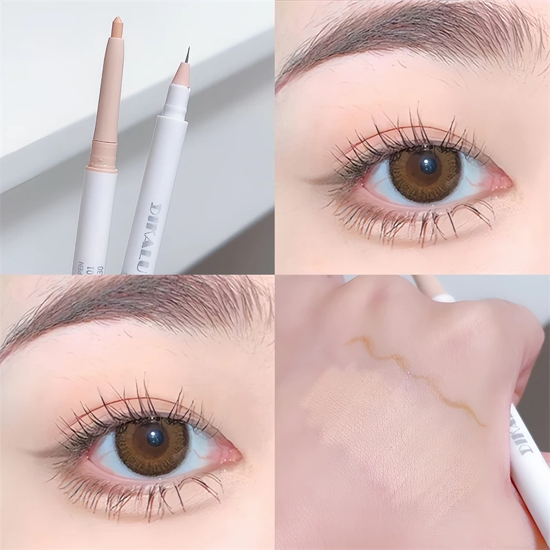 Liquid Eyeliner DIKALU Double Head Sleeping Silkworm Pen Female Highlight Brightening Dual Pearl Matte Eye Makeup Outline Waterproof