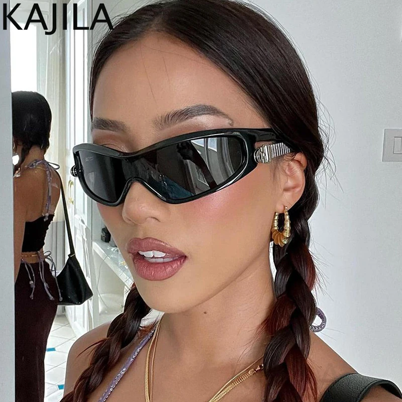 b926✨希少✨【PPFM】90s　00s　Y2K　八の字　ラムレザー　送料無料 Y2K Punk One-piece Polarized Sunglasses Women Goggle 2025
