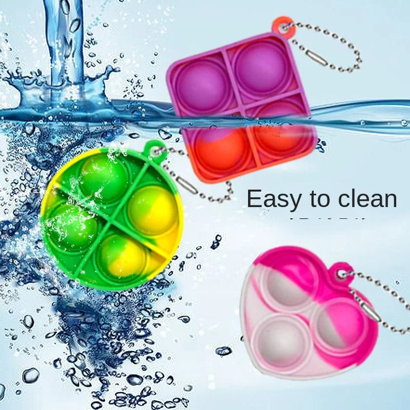 Pop Keychain Toys Fidget Toys Party Toys Toy Gift Filler 20Pcs Mini Pop Keychain Toddler Sensory Fidget Toys