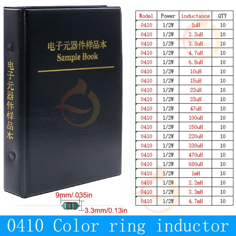 Comprehensive Inductor Assortment Kit - Diverse Range from 2.2uH to 100mH