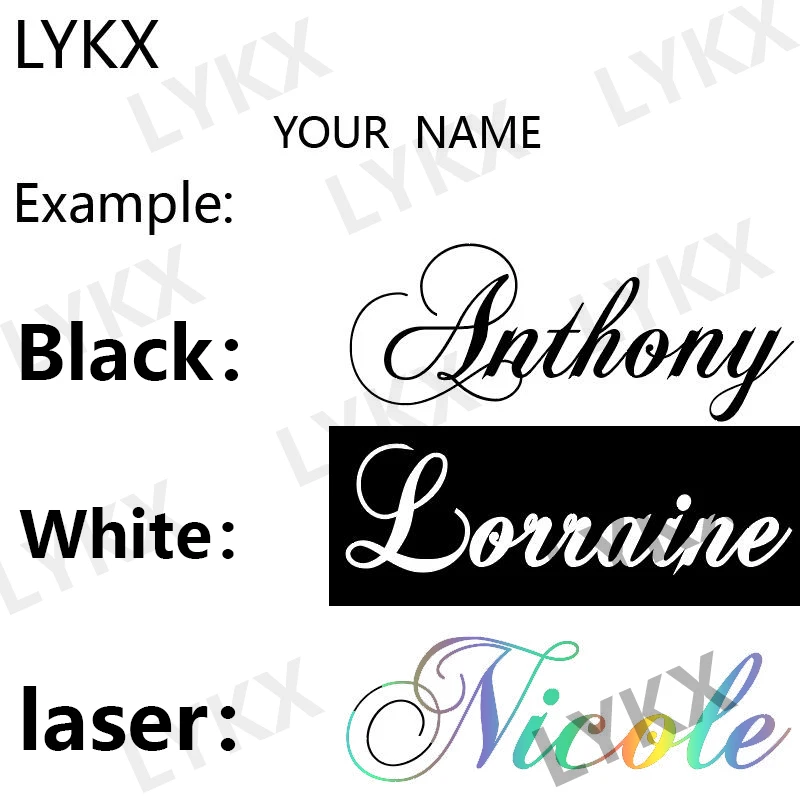LYKXPersonalizedNameVinylDecalWallStickerCarDoorWindowCustom